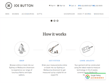 Tablet Screenshot of joebutton.com